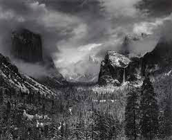 Clearing-Winter-Storm,-Yosemite-National-Park,-1940,-Ansel-Adams