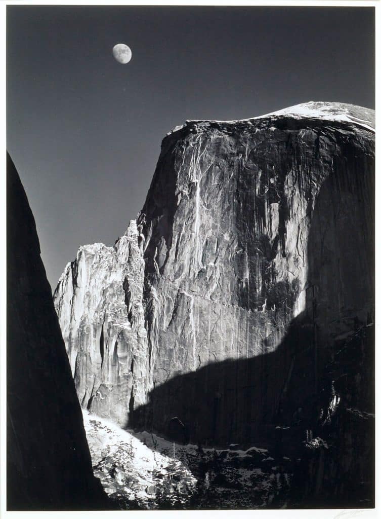 Monolith,-The-Face-Of-Half-Dome,-Yosemite-National-Park,-1927,-Ansel-Adams